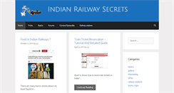 Desktop Screenshot of indianrailwaysecrets.com