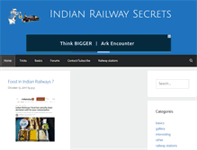 Tablet Screenshot of indianrailwaysecrets.com